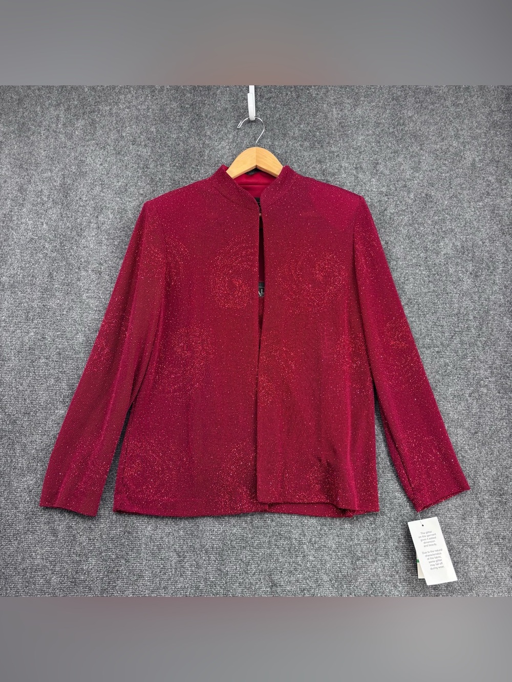 NWT Alex Evening Red 2 Piece Set Tank & Jacket Holiday Festive Christmas Size L